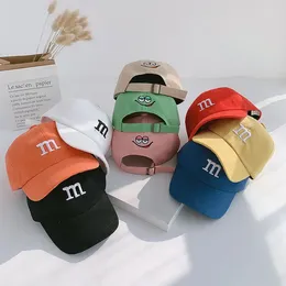 Ball Caps Baby Baseball Cap Children's Hat For Lovely Cotton Sunscreen Visor Travel Kids Hats Girl Boy M Letter Embroidered