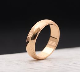 surface Lovers Rings 18K Rose Gold and silver 316L Stainless Steel for women and man band Rings in 045cm width Jewellery PS5495313359
