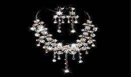 Bridal Jewellery Necklace Earrings set up for a new party dress wedding gown jewelry8271780