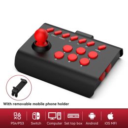 Joysticks Game Joystick WiredBluetoothcompatible/2.4G Connexion Arcade Game Console Rocker for PS3PS4/SwitchPC/AndroidiOS/TV X3UF