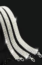 Bridal Wedding Party Prom MultiRow Stretch Rhinestone Choker Necklace Stretchy Elasticated Chokers Bling Necklaces 6371226