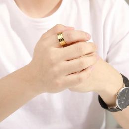 Weight Loss Magnetic Ring for Men Fashion 14k Yellow Gold Colour Magnet Health Care Slimming Rings Jewellery Gift 2024
