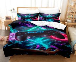 3D Bedding sets Teens Video Games Comforter Duvet Cover Set all size Gamepad Controller Bedding Set for Kids Boys Girls Youth Game8663918