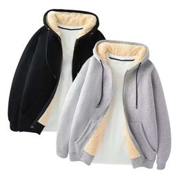 Modelos de casal de lã jaquetas masculinas casacos de lã quente zip tops jaqueta de manga comprida com capuz moletom casaco casual confortável respirável outwear 2023