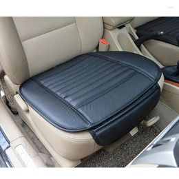 Car Seat Covers 1Pc Cover Leather Front Back Mat Breathable Protector Non-Slip