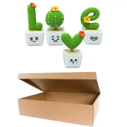 Decorative Flowers Creative Simulation Cactus Shaped Adornments Bonsai Prop Decoration Resin Plant Potted Car