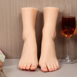 Female Liquid Silicone Foot Model Adult Sexy Shooting Props Foot Fetish Simulation Artificial Feet Toy Fetish ZISHINE ZH3719