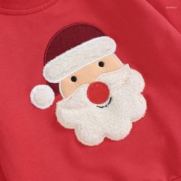 Clothing Sets Toddler Baby Boy Christmas Outfit Long Sleeve Letter Print Crewneck Sweatshirt Pants Clothes Set