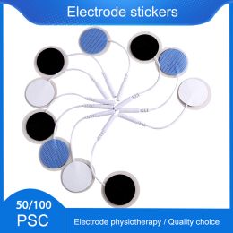 Products 50/100pcs Electrode Pads for Tens Acupuncture Physiotherapy Hine Ems Nerve Muscle Stimulator Body Massager Patch 32mm Pads