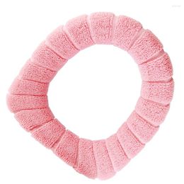 Toilet Seat Covers Bathroom Cover Closestool Washable Warm Mat Pad Cushion (Pink)