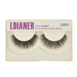 False Eyelashes Wholesale- 100% Real Mink Natural Handmade Thick Long Black Fake Eye Lashes Makeup Extension For Woman Nb260 Drop De Dhw7J