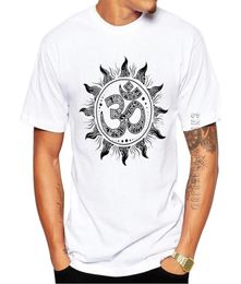 100 Cotton Arrivals Fashion Om Spiritual Symbol Men TShirt O Neck Tee Vintage Printed Graphic Tshirt Hipster Tops 2107079685038