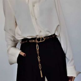 Designer Belts Designer Luxurious Metal Chain Belt Letter Belts Women Fashion Versatile Light Waist Chains Women Men High-End Belt designerYFP6