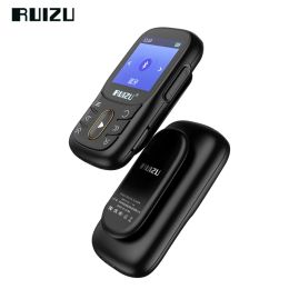 Players New RUIZU X68 Sport Bluetooth MP3 Player 16/32GB Lossless Clip Music Player Supports FM Radio Recording Video EBook Pedometer