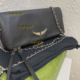 Evening Bag Fashion Designer Ladies Bag Ladies Shoulder Bag Vintage Riveted Handbag Purse Leather Cross Chain Grade Quality Bag 2024