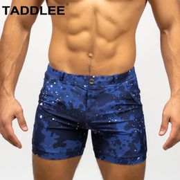 Taddlee Swimwear Men Swim Boxer Briefs Bikini Square Cut Swimsuits Board Shorts 240228