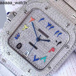 Cartiiers Diamonds watch RHE6 Men Luxury Wrist Bling Iced Out VVS Moissanite WatchR5
