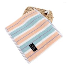 Towel 1Pc 34x34cm Candy Colour Striped Cotton Square Water Absorbent Home Bathroom Adult Face