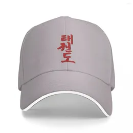 Ball Caps TaeKwonDo Written In Red Korean Symbols. Baseball Cap Kids Hat Summer Hats Man Women'S