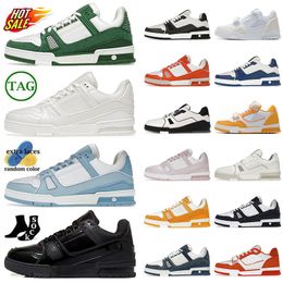 Designer Shoes Casual Calfskin Luxury Low OG Original White Black Orange Beige Overlays Sneakers Virgil Green Trainer Womens Mens Leather Loafers Platform