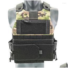 Tactical Vests Hunting Jackets Lightweight Fcsk 2.0 Vest Combat Plate Carrier Equipment Outdoor Cs Game Quick Release 500D Drop Deli Dhejk