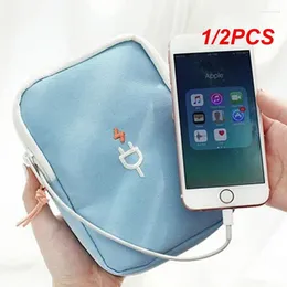 Storage Bags 1/2PCS Travel Gadget Organiser Bag Portable Digital Cable Electronics Accessories Carrying Case Pouch For USB Power