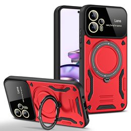 Phone Cases For MOTO G34 G04 G24 G84 G54 Power G14 G10 G20 G30 G32 Magsafe Ring Stand Mutil Function Case Cover