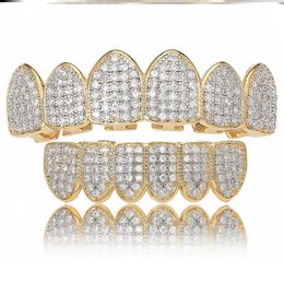 Moissanite Grillz 치과 그릴 독점 사용자 정의 Moissanite 이빨 Grillz 아이스 아웃 홉 925 Sier Decorative Braces Real Diamond