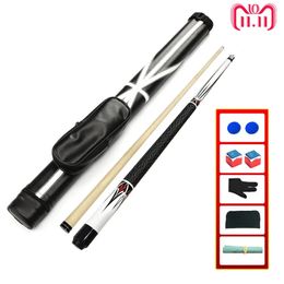 Billiards Maple Pool Cue Stick 12 With 12-13mm Cue Tip For Nine-ball Ball With 2 Holes Billiard Case And Accessories 240219