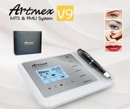 2020 New Arrival Artmex V9 Digital 5 in 1 Permanent Makeup Tattoo Machine Eyeline Lips Rotary Pen MTS PMU Skin Care Derma Pen8791256