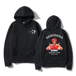 Anime Hajime No Ippo Kamogawa Boxing Gym Hoodies Women Winter Men Hoodie SpringAutumn Sweatshirt Hip Hop Harajuku Sudaderas 240228