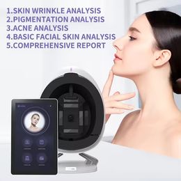 Newest 3D AI Face Skin Diagnostics Analyzer Facial Tester Scanner Magic Mirror Facial Skin Analyzer Machine