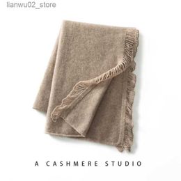 Scarves KOIJINSKYs new cashmere 175 * 55 womens soft and warm knitted scarf in spring autumn and winter Q240228