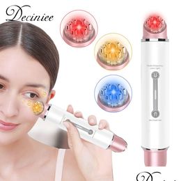 Eye Massager Eye Masr Wand Bag Dark Circle Puffiness Wrinkle Led Pon Ems Radio Frequency Electric Face 230321 Drop Delivery Health Bea Dhxvj