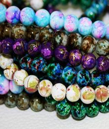 lot Bead Round Assorted Colourful Glass Beads For Women Bracelet making Whole or Retail BBD1295342999