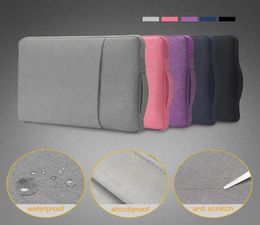 Waterproof Denim NoteBook Sleeve Case Zipper Hand Bag For Laptop 11 12 13 15 inch Macbook Air Pro Dell Tablet5058057