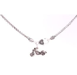 Rock Style Necklace Crystals Motorcycle Rook Charm Pendent Necklaces For Women Men Jewelry2992037
