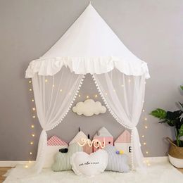 Baby Crib Mosquito Netting Tent for Kids Girls Princess Bed Canopy Children Play House Tent Tipi Enfant Teepees Home Decoration 240220