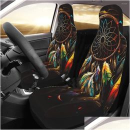 Car Seat Covers Ers Dream Catcher Er Custom Printing Front Protector Accessories Cushion Set Drop Delivery Automobiles Motorcycles Int Otzp3