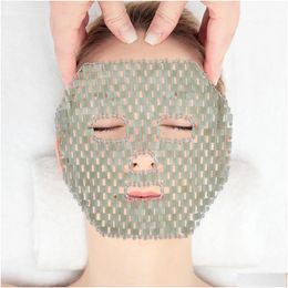 Sleep Masks Mask Eye Cooling Jade Face Quartz Facemask Ice Rose Mas Stone Tool Green Soothing Puffiness Salon Care 230729 Drop Delive Dhynu