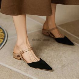Dress Shoes Simple Shoes Woman Pointed Toe Flats Slip On Women Slippers Classic Style Daily Flat Shoes Ladies Daily Mules For Spring AutumnH24228