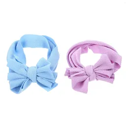 Dog Apparel 2 Pcs Pet Hat Headwear Bow For Costume Accessories Po Party Decor Elastic Puppy Headband Polyester