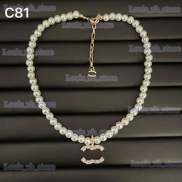 Pendant Necklaces Charm Womens Pendant Necklace Designer Brand Love Gold Necklace Classic Luxury Gift Pearl Necklace New Autumn Vintage Design Gifts Jewellery T2402