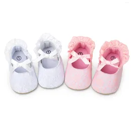 First Walkers Summer Baby Girls Floral Walker Born Flats Infant Lace Crib Soft Sole Non-slip Shoes Children Moccasinss Princess