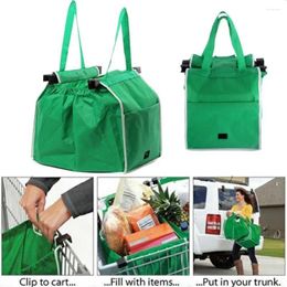 Shopping Bags Supermarket Bag Eco Friendly Trolley Tote Thicken Cart Large Capacity Handbags Foldable Reusable Women