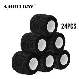 accesories Ambition 24pcs Disposable Bandage Sport Wrap Tape Self Adhesive Elastic Bandage Tape Tattoo Hine Accessories