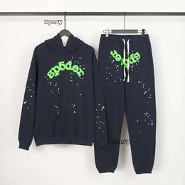 Designer Mens Hooded Spider Hoodie Young Thug Sp5der Womens Sweatshirts Pants Web Printed Graphic Sweater 123