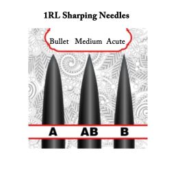 Machines 1RL Needle Acute Medium and Bullet Sharping 1RL Tattoo Machine Needle Permanent Makeup Needle Supplies