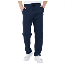 Men's Pants MenS Spring And Summer Solid Colour Loose Trousers Casual Sports Drawstring Sweatpants Fitness Sport Jogging Tracksuits
