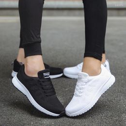 Fitness Shoes Woman Casual Breathable Sneakers Ladies Black White Vulcanize Female Mesh Sport Walking Lightweight Tenis Feminino